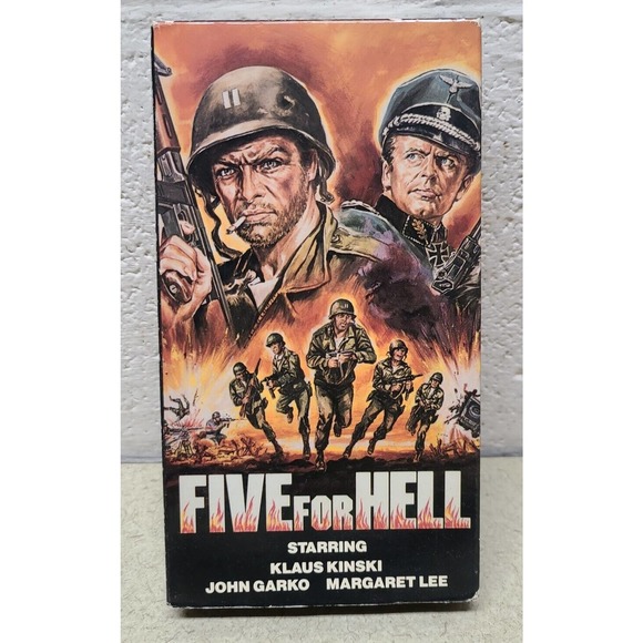 Five for Hell Trans World VHS Klaus Kinski John Garko War Movie - Picture 1 of 5